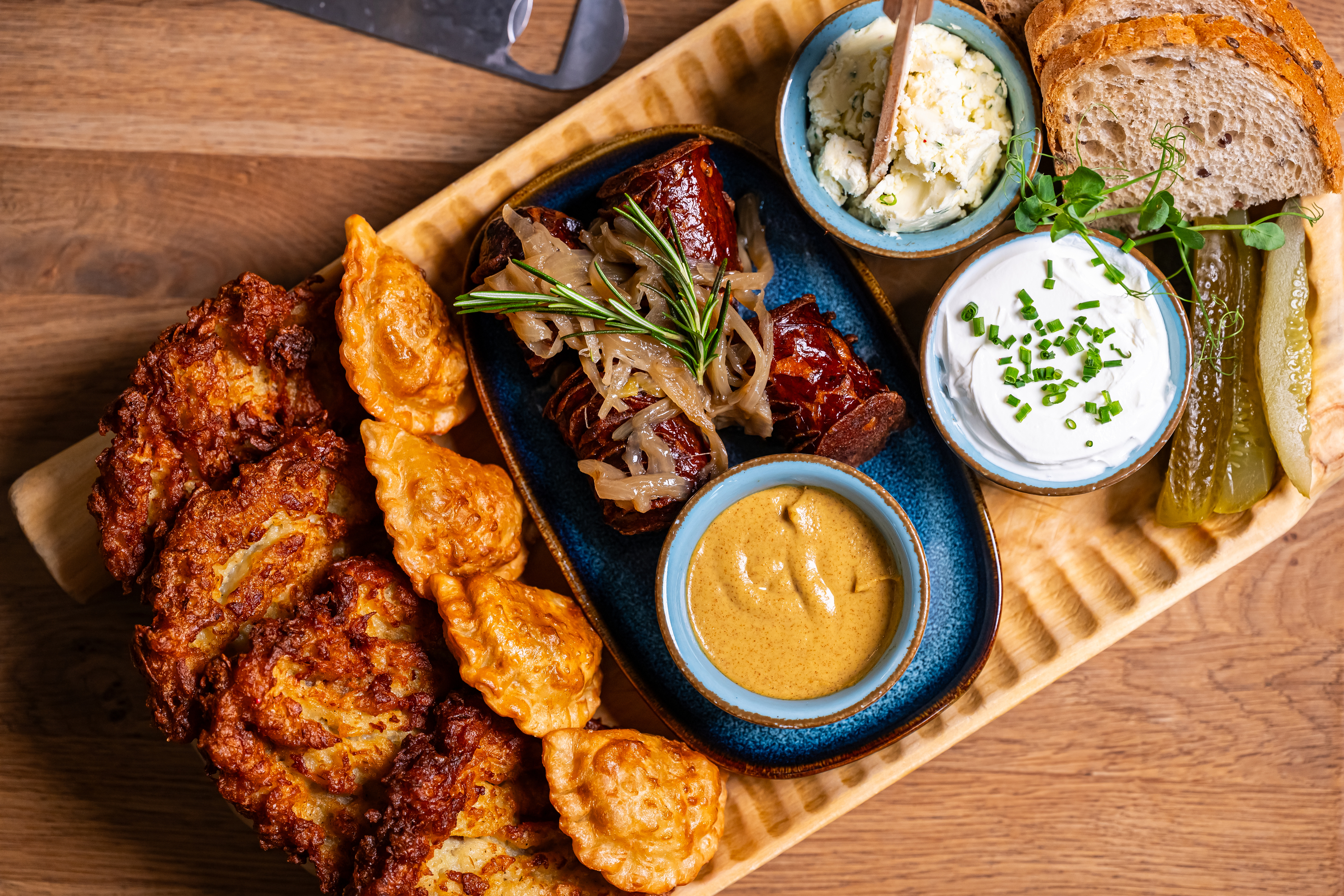 Plate of Polish delicacies